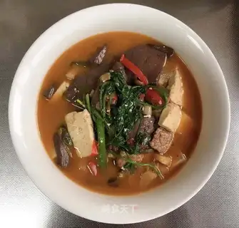 Pig blood tofu