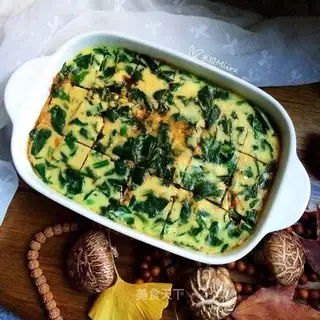 A spinach egg