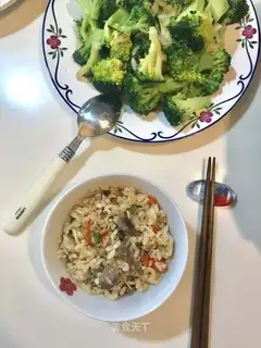 Vegetable beef fried rice