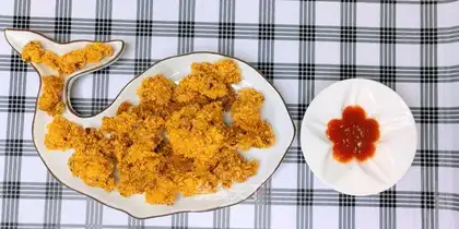 No oil-free fried chicken rice