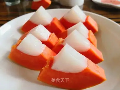 Lazy papaya coconut