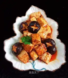Red burning mushroom tofu