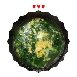Juice egg soup