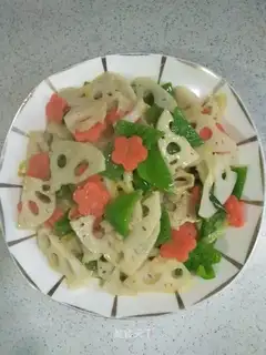 The green pepper carrots, the sprouts