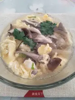 Mushroom egg soup