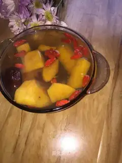 Potato gel soup
