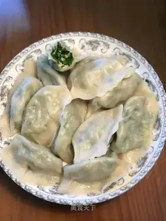 Shrimp eggs, veggie dumplings