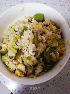 Smelt egg fried rice