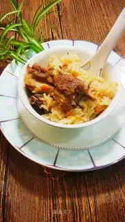 Hands on lamb rice