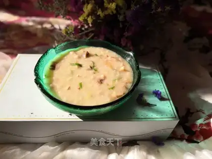 Chicken mushroom congee
