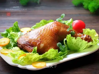Roasted chicken legs