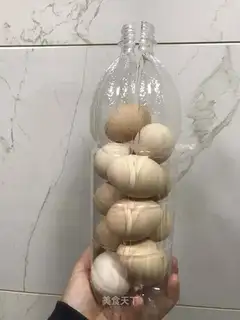 Eggs with beverage bottles