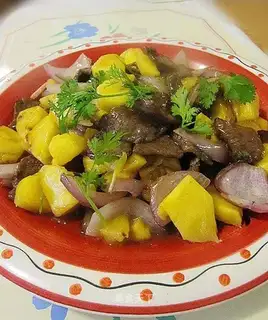 stir-fried beef tenderloin with pineapple