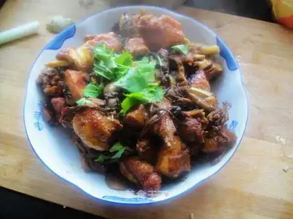 chicken stewed mushrooms