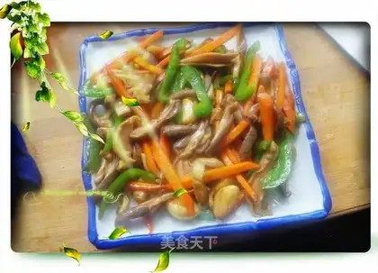Grilled belly strips with garlic