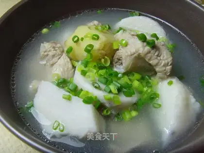 taro steak soup