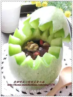 Melon five-fruit soup cup