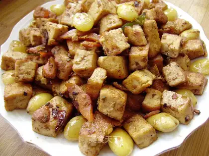 roasted tofu with ginkgo