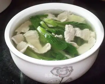 Vegetable slices soup