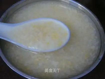 Corn residue glutinous rice porridge