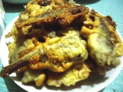 Dry fried yellow croaker