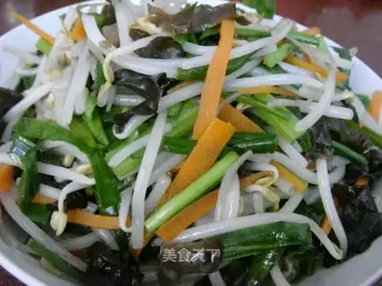 stir-fried four-color vegetables