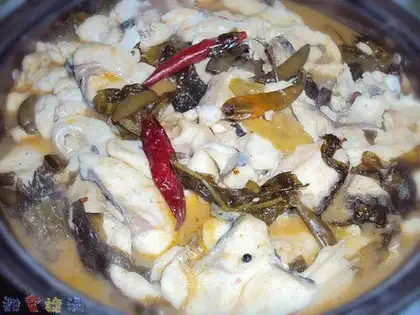 fish with Chinese sauerkraut