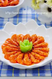 Braised prawns in tomato sauce