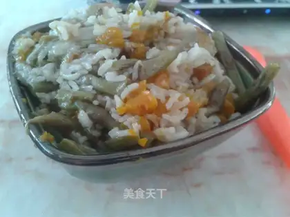 Cowpea and pumpkin rice