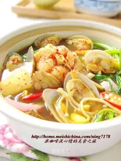 Korean spicy fish soup