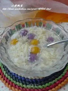 Rice wine egg flower round