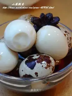 Marinated quail eggs