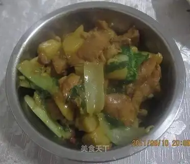Encounter between cabbage and chicken leg