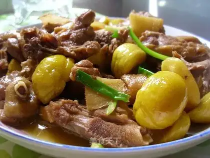 Roasted duck with chestnut