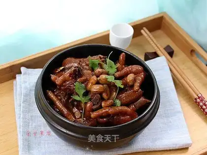 Peanut rice for chicken claws