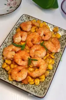 Fried shrimp for corn
