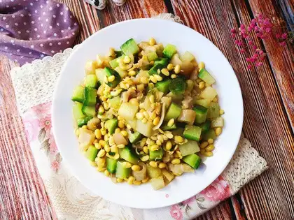 Soybeans and radish