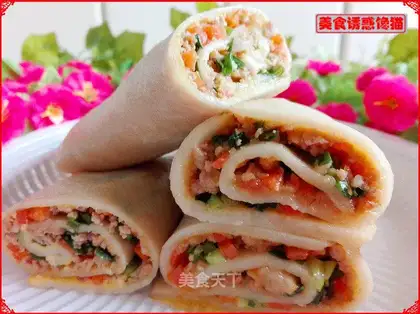 Egg cream burrito
