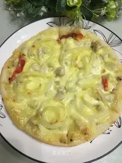 Chicken pepper pizza