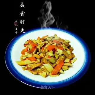 Fried abalone carrots