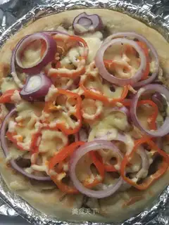 Beef veal pizza