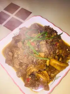 Red chicken