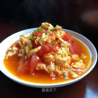 Tomato fried eggs