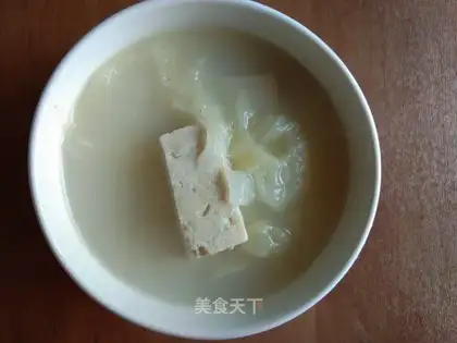Frozen tofu soup