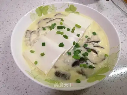 Tofu mushrooms steam eggs