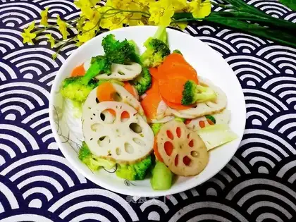 ♪ West blue flowers with carrots ♪