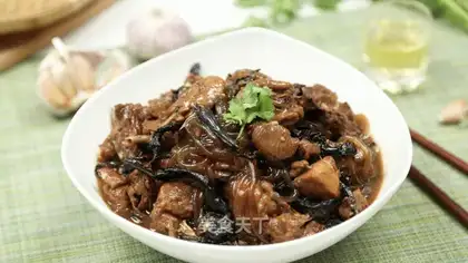 Chicken stew mushrooms
