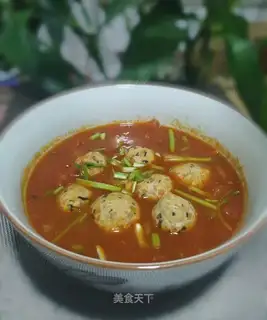 Tomato chicken balls