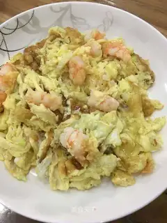Shrimp fried eggs