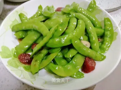 Weenie fried Dutch beans